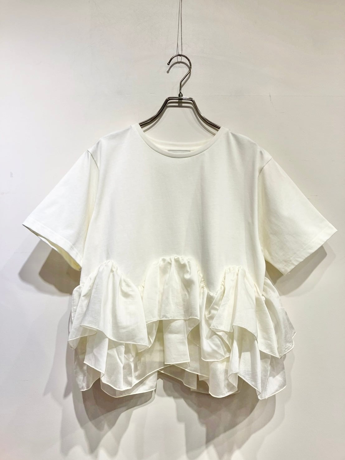 HERENCIA フリルカットソーTシャツ