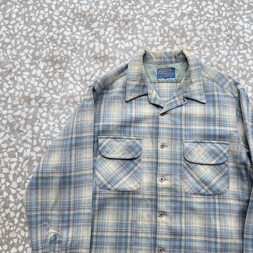 PENDLETON / 70's Wool Board Shirt size L