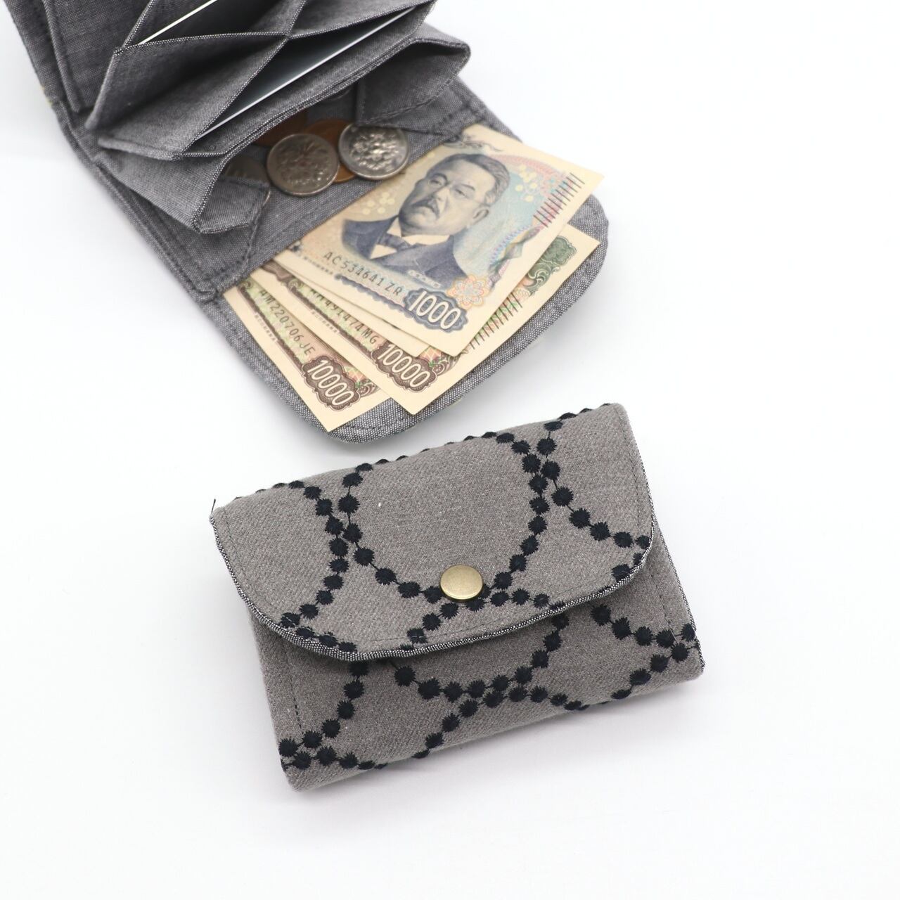 small wallet 小さな財布】 ギャルソン財布 ミナペル ホネン mina