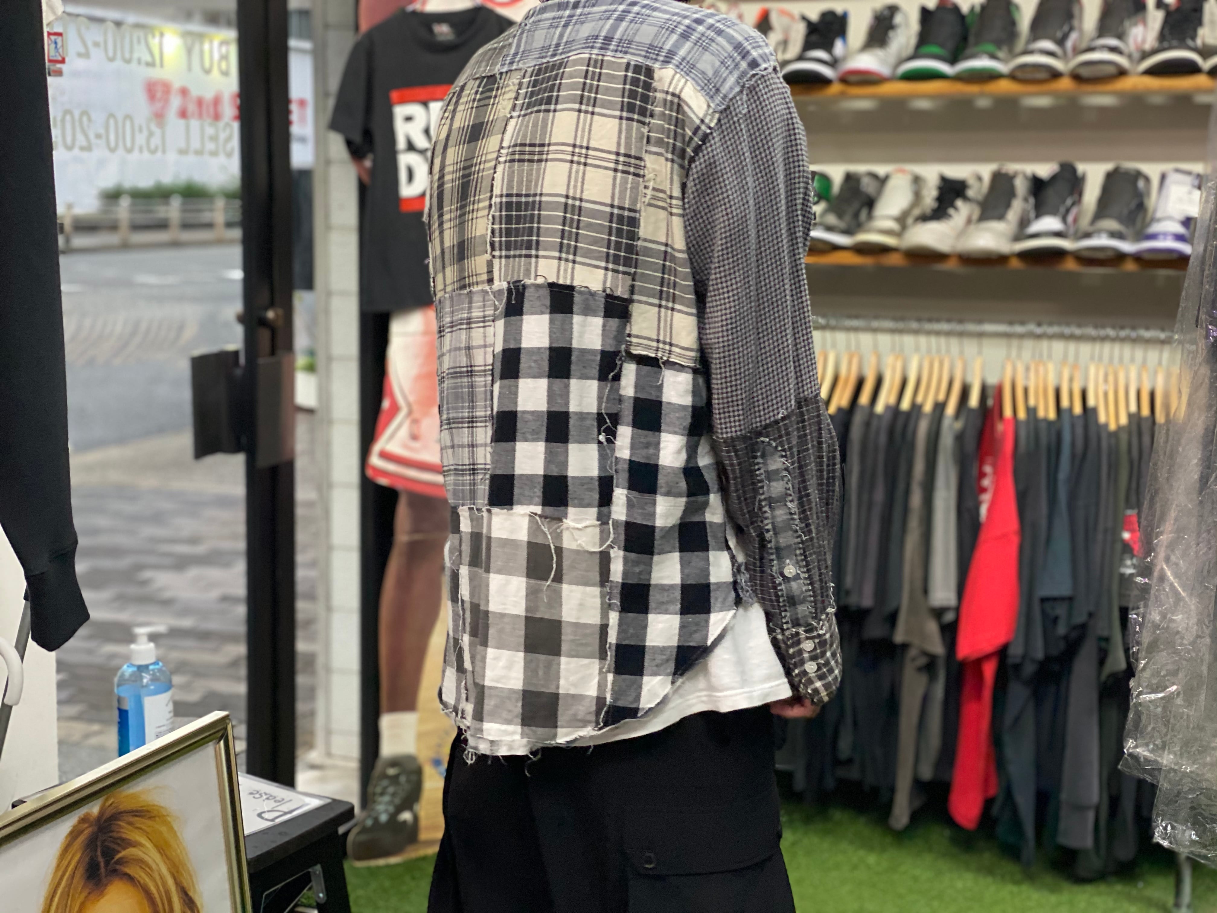 MIYAGI HIDETAKA × TEN BOX PATCHWORK REMAKE SHIRT