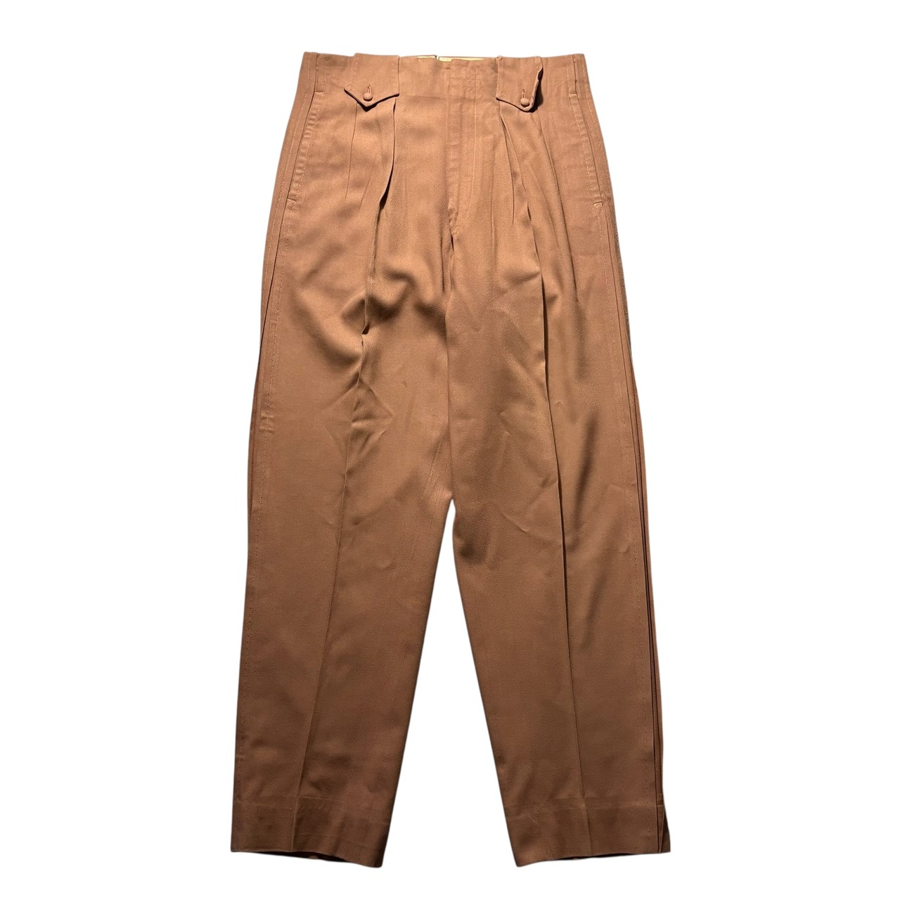vintage 1950’s side pleated rayon gabardine slacks