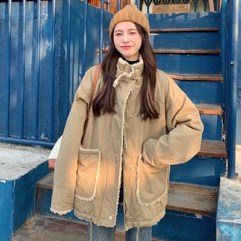 ウールルーズジャケット レディースウィンター コットン 冬物 萌量不足10322580465