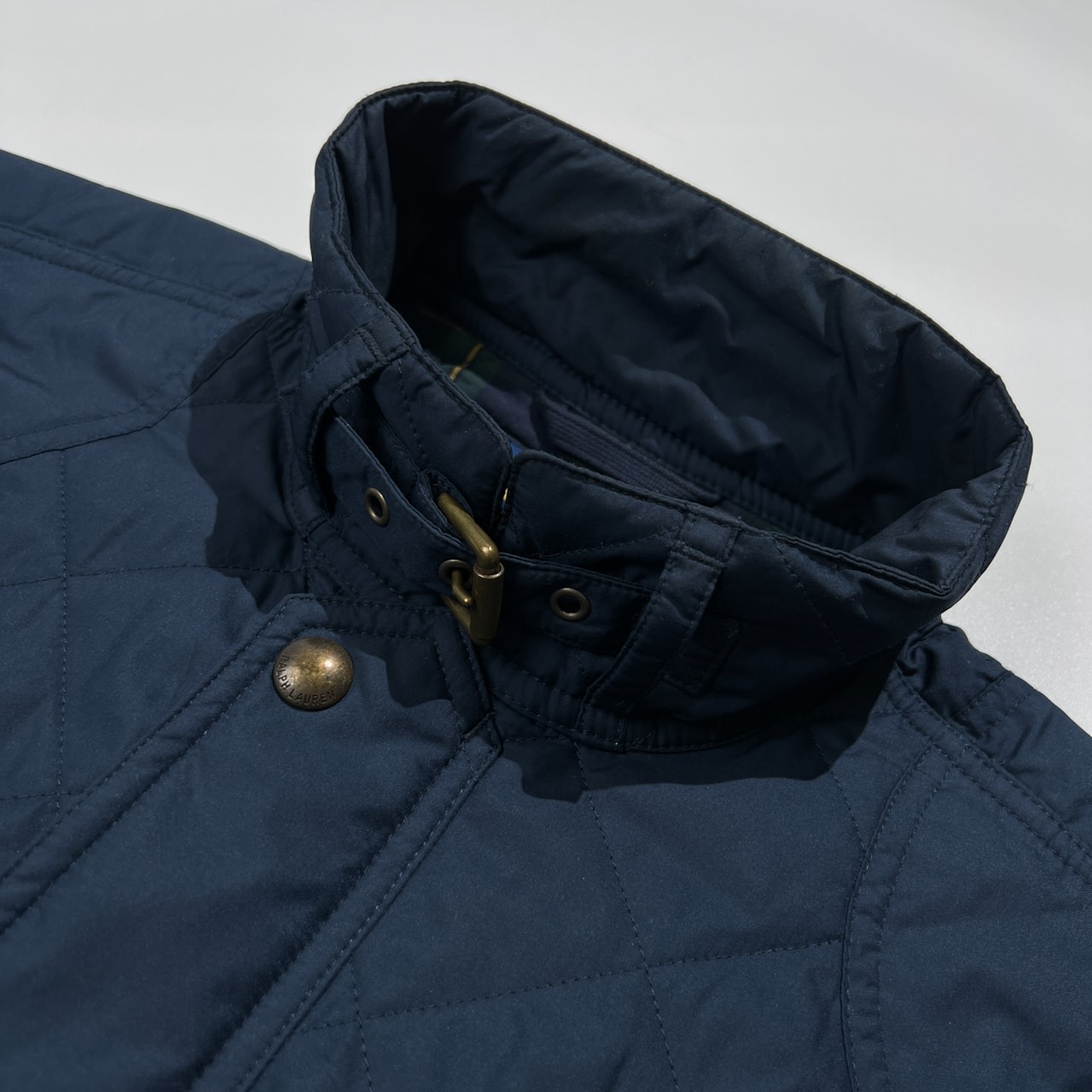 POLO RALPH LAUREN ポロ ラルフローレン 裏チェック キルティング ベスト サイズ M /ネイビー/メンズ