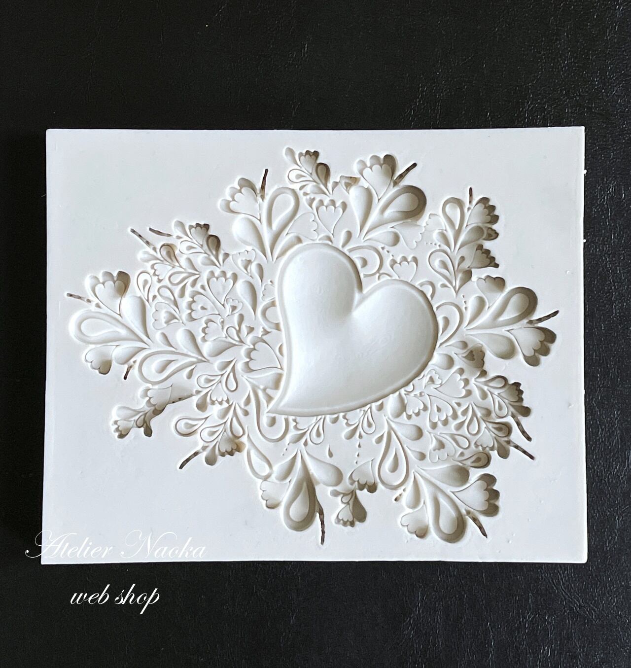 ハートレリーフ シリコンモールド | シリコンモールド・クレイクラフト