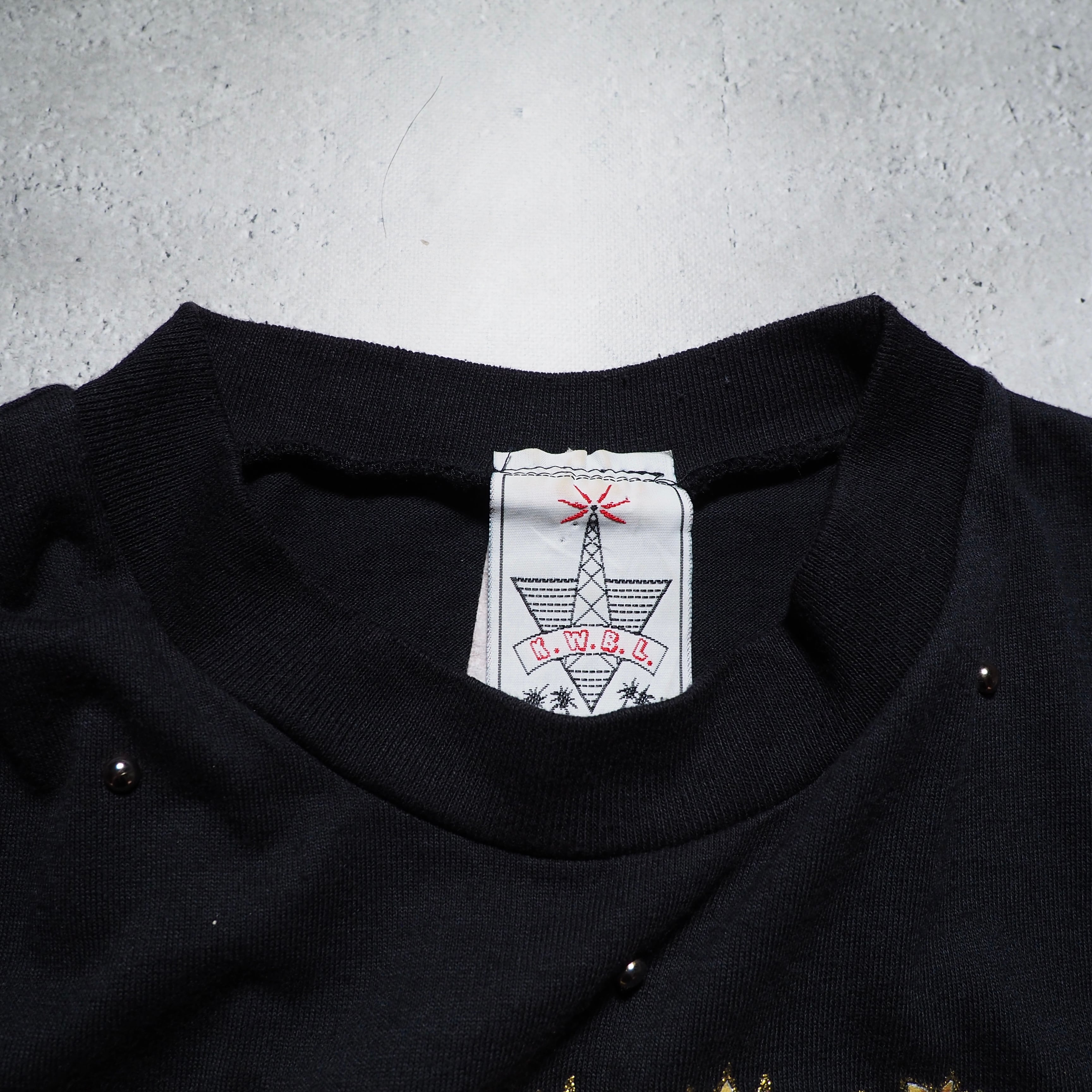 1990s ” Sun flower ” painted vintage loose SS Tee (made in usa)