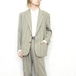 EU VINTAGE CHECK PATTERNED SUMMER WOOL SET UP SUIT/ヨーロッパ古着チェック柄サマーウールセットアップスーツ