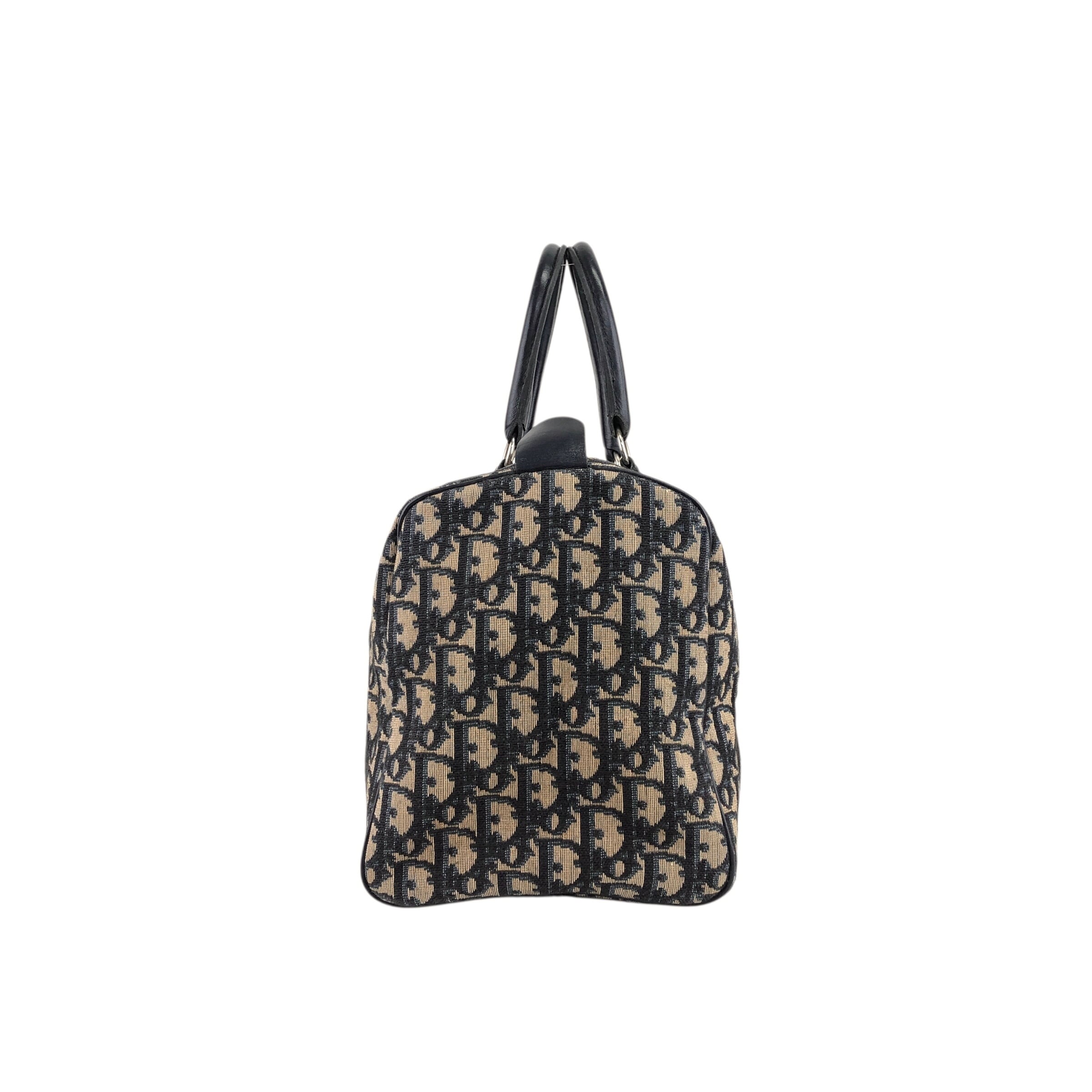 【極美品】Christian Dior トロッターボストンバッグ ネイビー Christian Dior トロッター ボストンバッグ ネイビー 【公式通販】