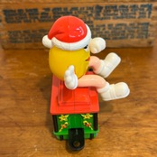 M&M's クリスマス・トレイン・トッパー サーカストレイン 列車 機関車 イエロー ミールトイ エムアンドエムズ MU-291