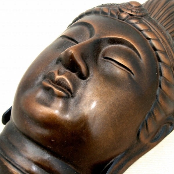 金属製・博堂・仏面・月光菩薩・No.150727-10・梱包サイズ60