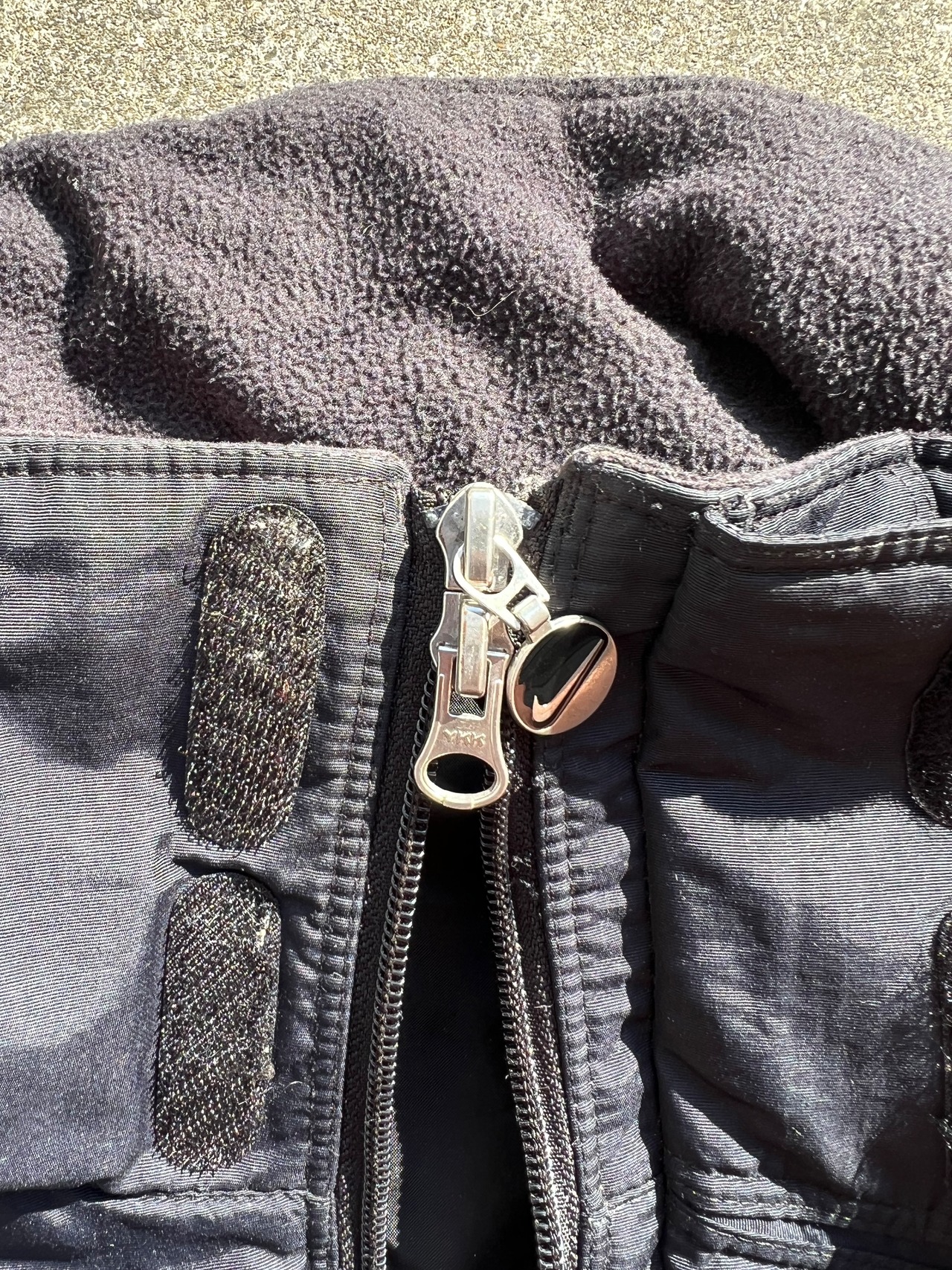 2000s- Nike MP3 Double Zip Padded Jacket