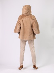 BRAHMIN(フードミンク調ジャケット)