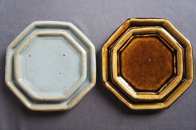 熊本天草：陶房スイさん　８角プレート（大）