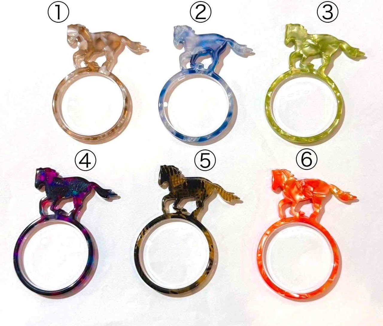 馬ルーペ【メガネ産地福井～メガネ素材で作ったアクセサリー】