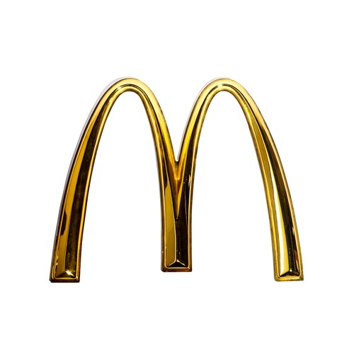 70-90s McDonald's Golden Arches Plastic Sign