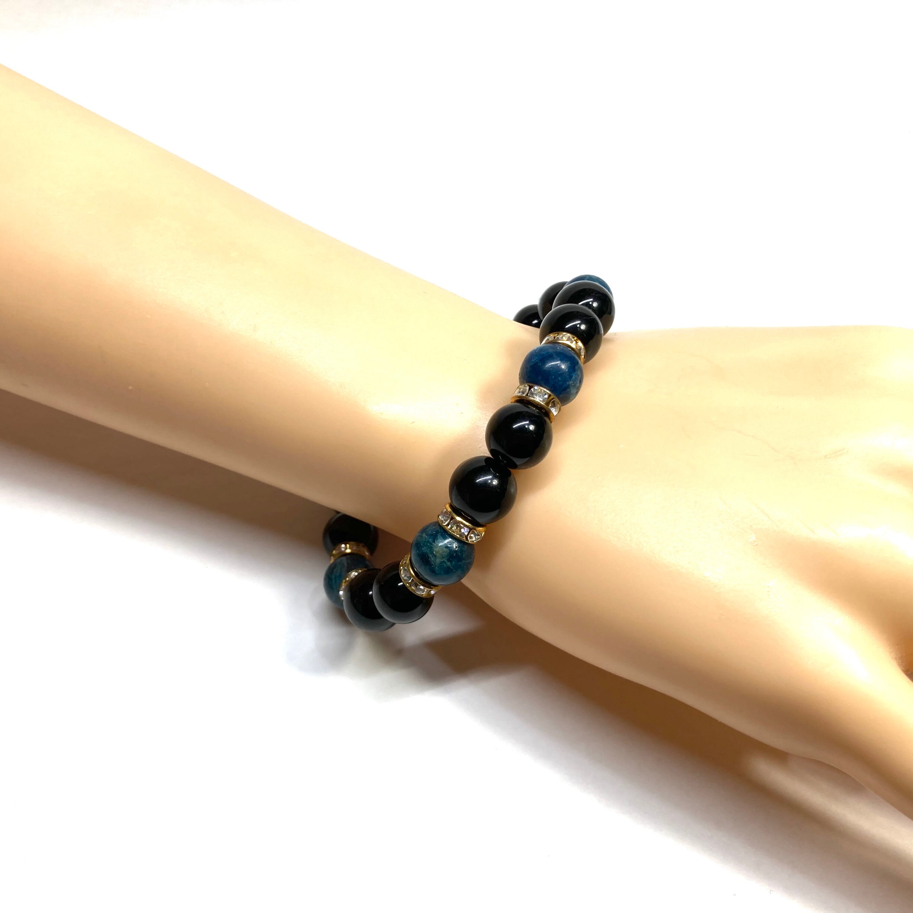 アパタイト ルチルクオーツ パワーストーンブレスレット 内径約