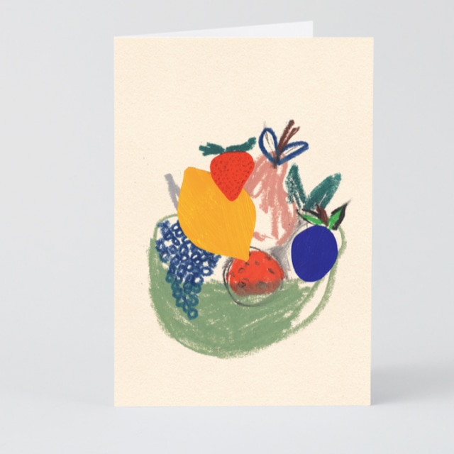 WRAP / Fruit Basket  ART CARD - Illustrated by B.D. Graft-