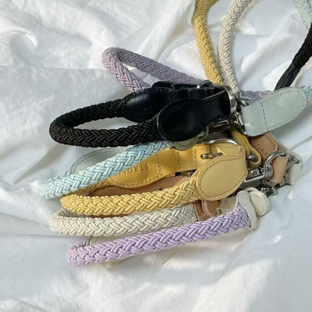 予約販売] [STROLL] Rope collar-Pink 首輪 | QIZNA