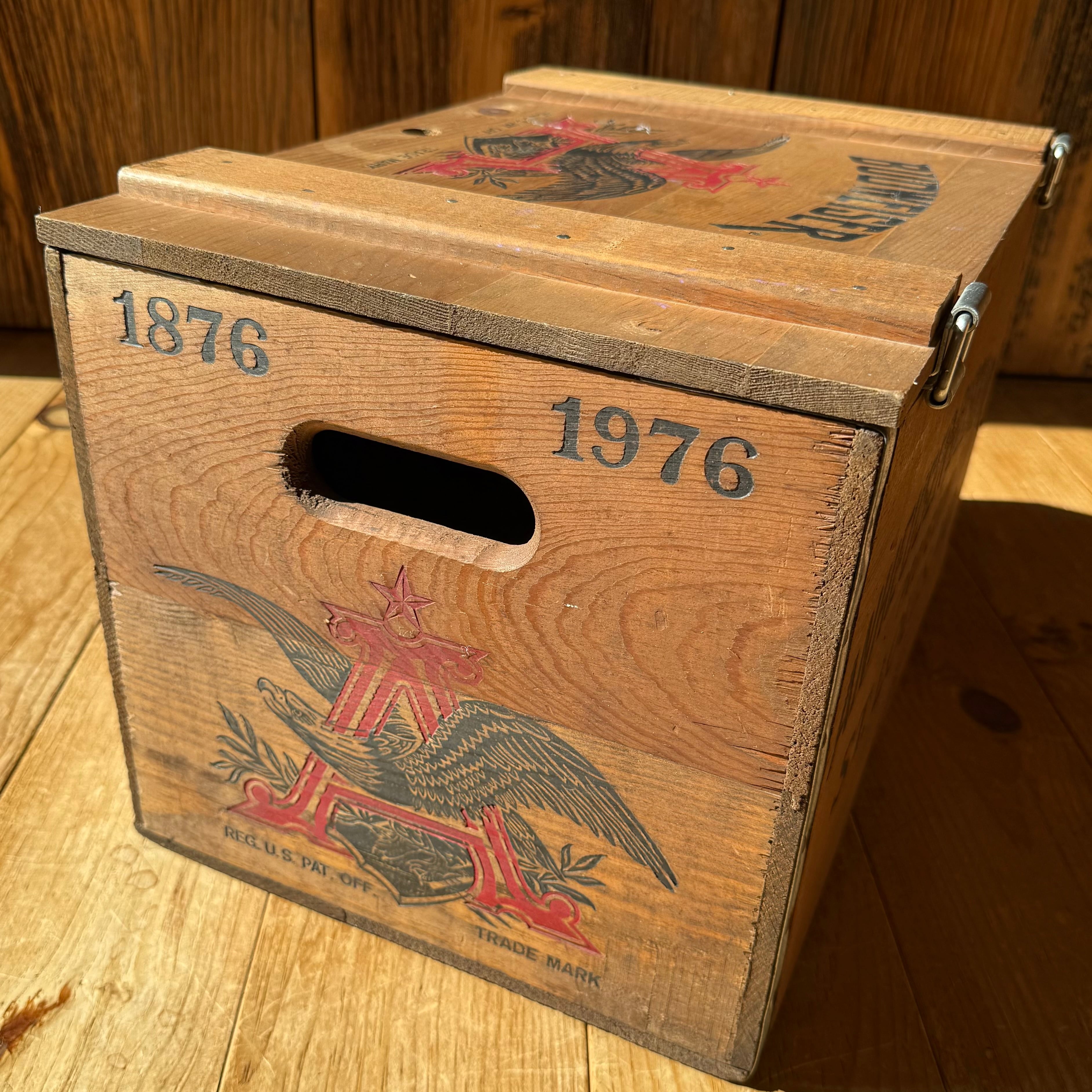 【ビンテージ/希少品】Budweiser バドワイザーコレクションボックス等8点 Vintage BUDWEISER Wood Box 木箱 バドワイザー 収納 ディスプレイ