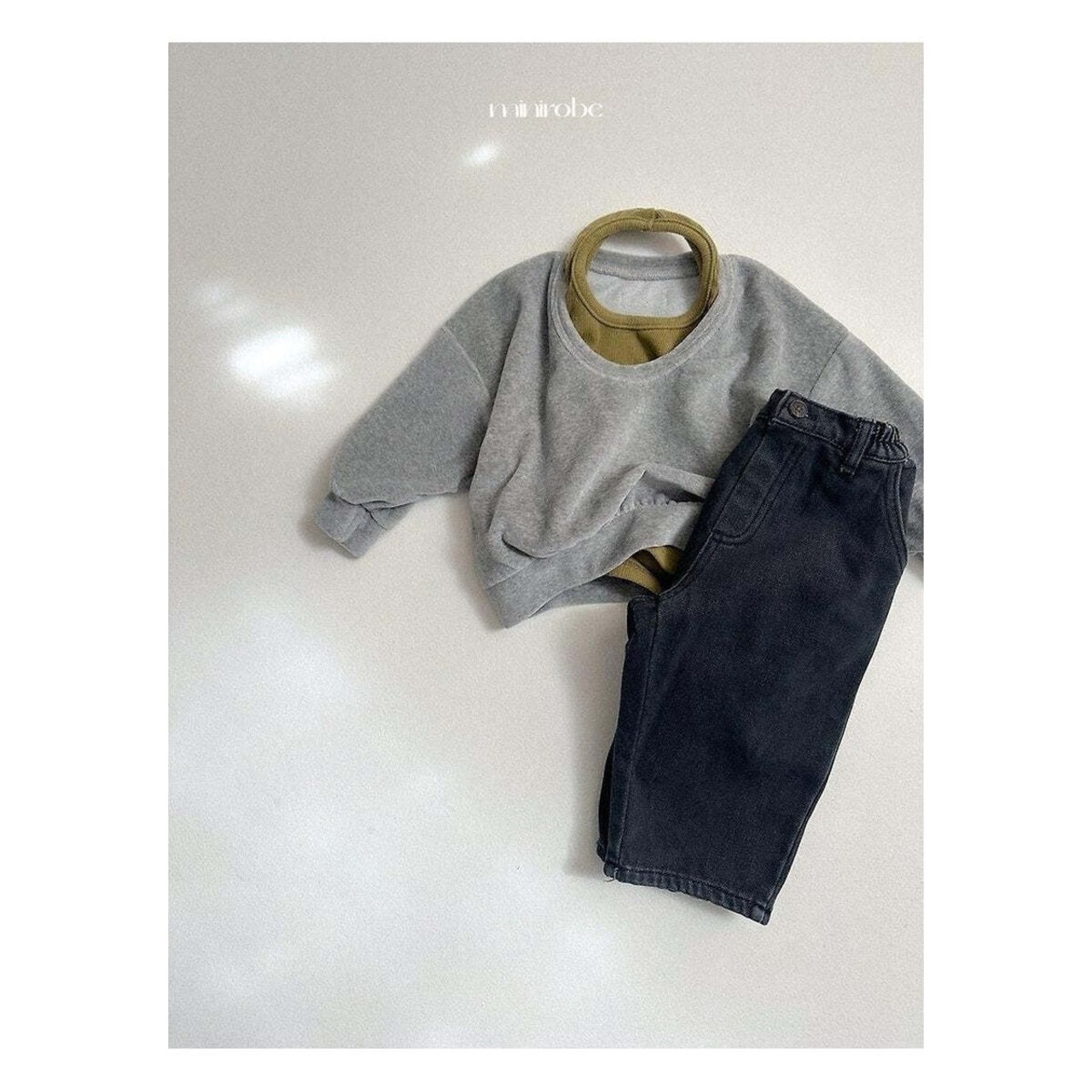 【取寄】minirobe ルルホルターネックトップス|冬服|韓国子供服