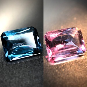 爽涼なブルーと甘やかなレッド 0.72ct 天然 ベキリーブルーガーネット（カラーチェンジガーネット）