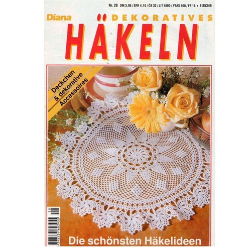 ドイツ手芸小冊子　Diana Dekoratives　Häkeln　28号