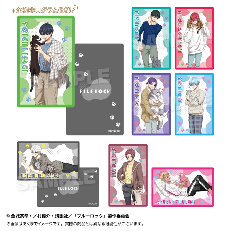 ブルーロック トレーディングホログラムカード 猫と戯れver
