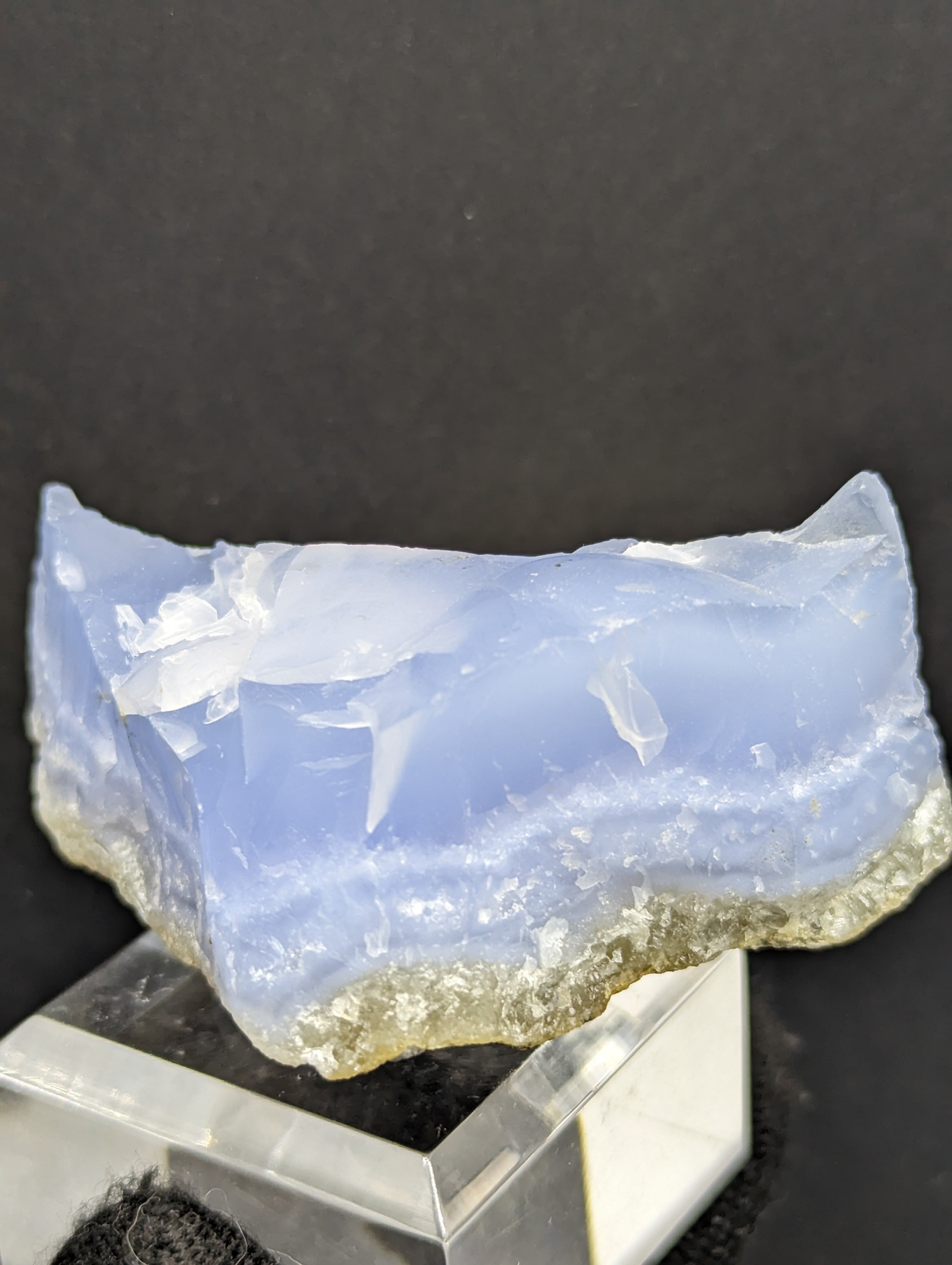 宝石質ブルーカルセドニー(玉髄) マラウイ産 R5-1100 | 石や なごみん