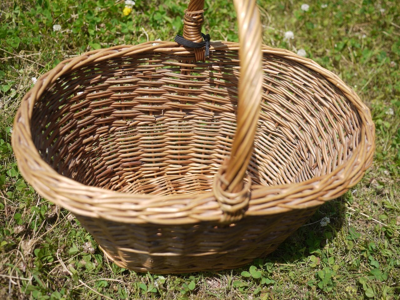 ワンハンドル お買い物かご ドイツバスケット | こりすのパン屋Base店