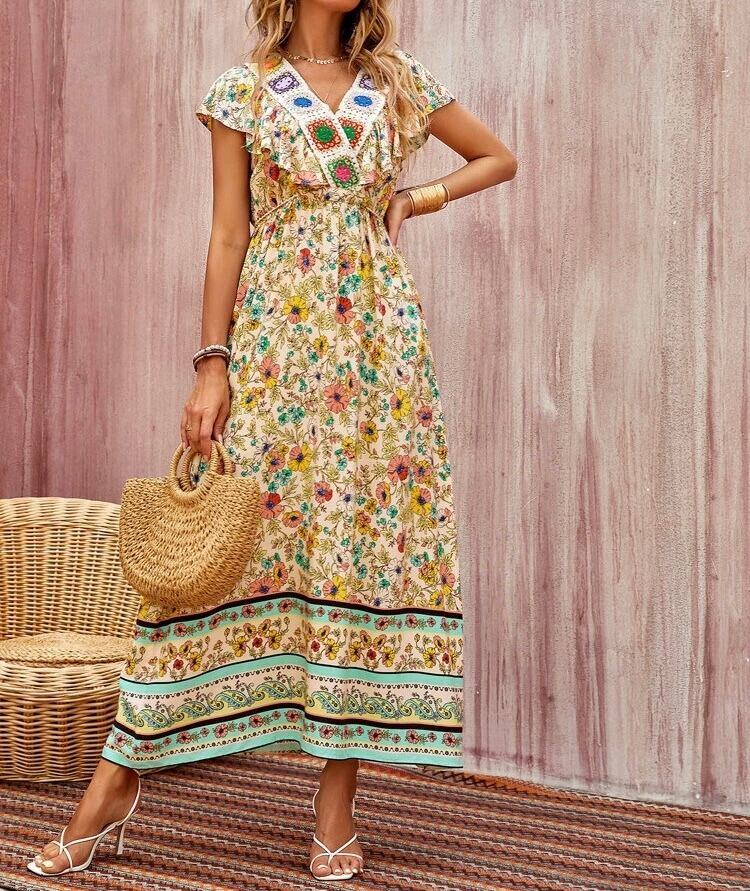 Crochet Bohemian Dress～ 珍しいクロシェが目を惹くボヘミアン