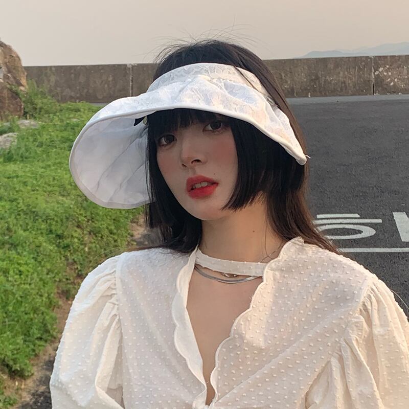 サマーヘアバンド レースレッドトップス 帽子 夏物 ヘアアクセサリー ブラック・アイド・ピーズ96417942640