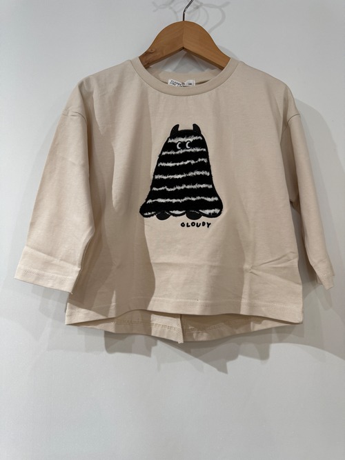 KIDS:CLOUDY FINE LATER/ふわふわ おばけ Tシャツ 80-100㎝