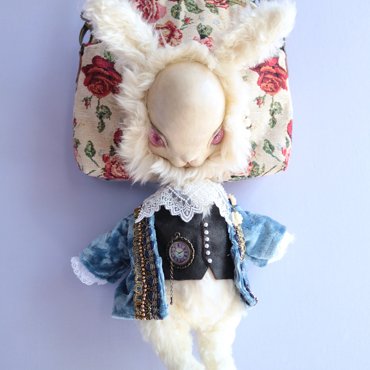 福寿りり アルビノ白うさぎショルダー Kiri To Ribbon