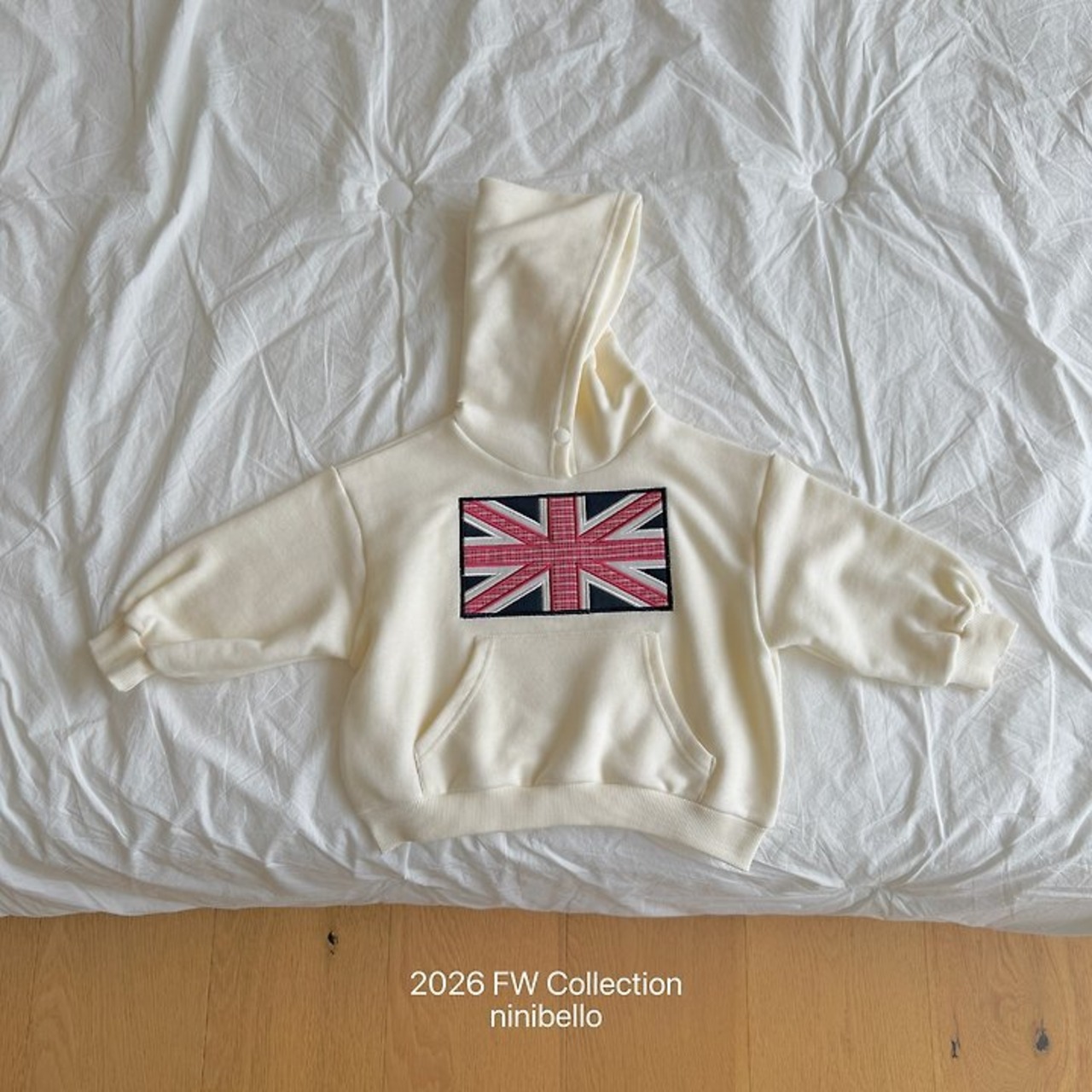 韓国子供服 / ninibello / London Patch Hoodie  / フーディー *XS~XXL*
