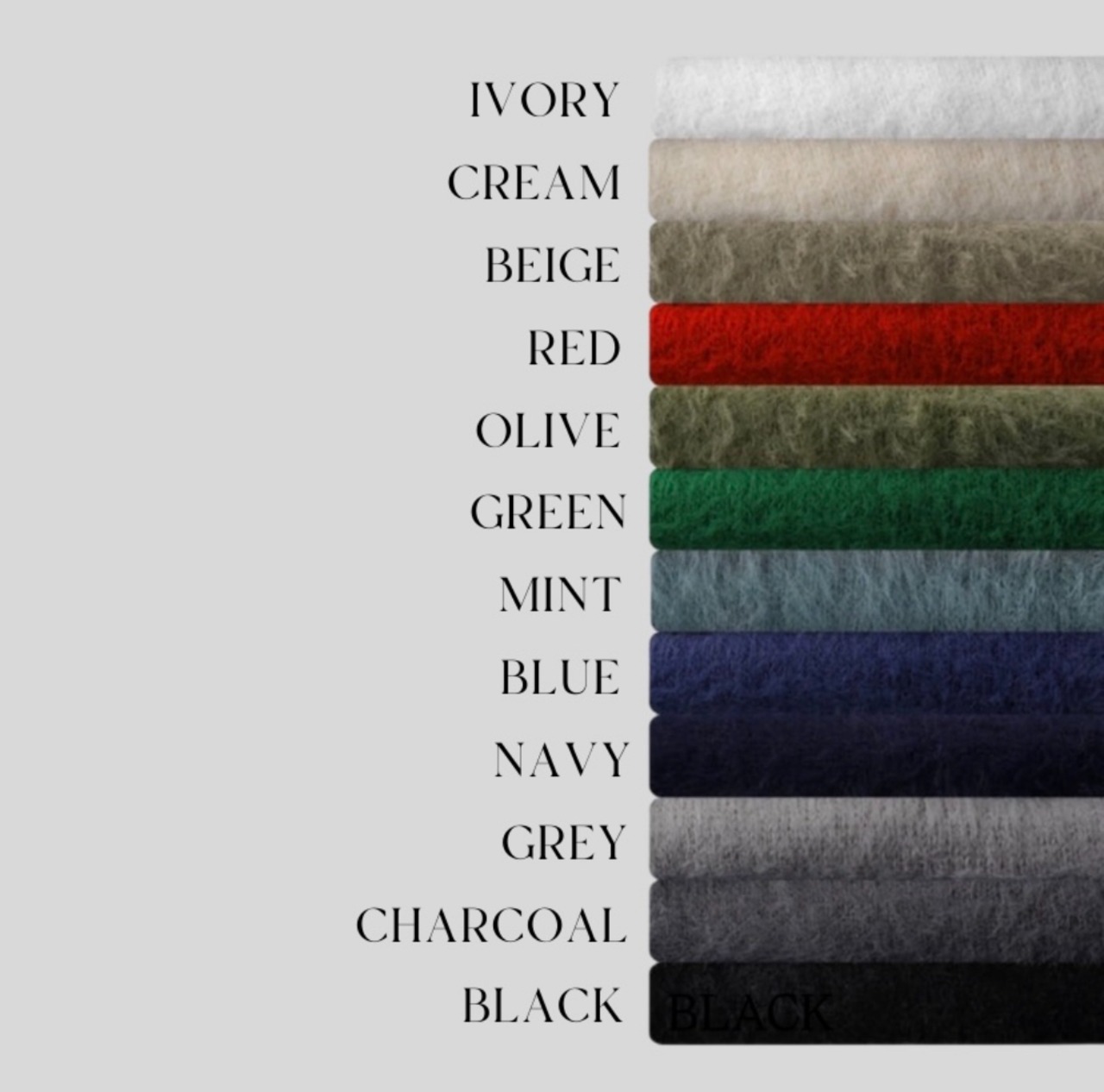 Angora mohair cardigan（12color） - 13