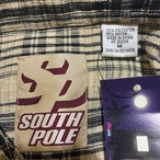 SOUTH POLE レーヨンL/Sシャツ　イエロー　長袖シャツ　チェック　MA