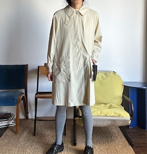 Vintage cream mini trench coat