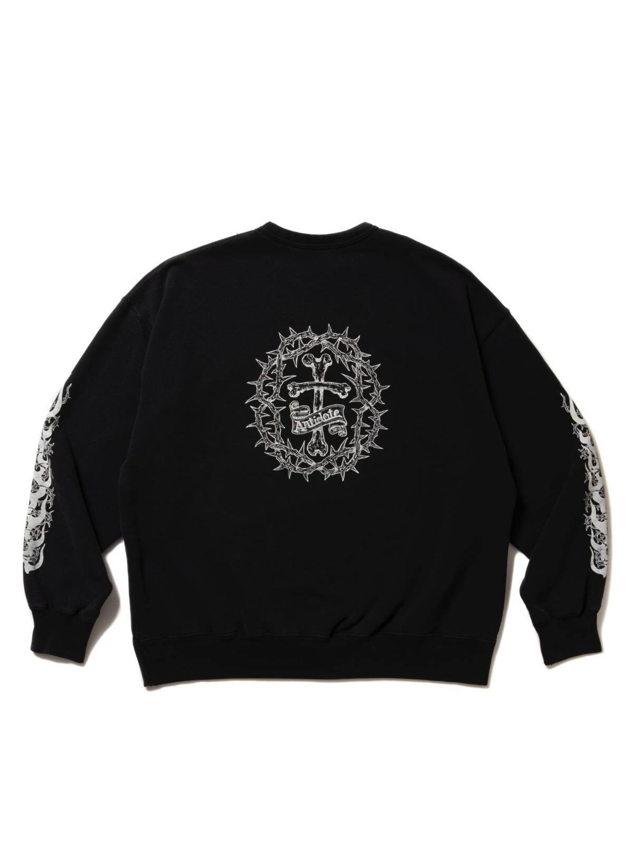 Fade Wash Crewneck Sweatshirt(Skull Jesus)