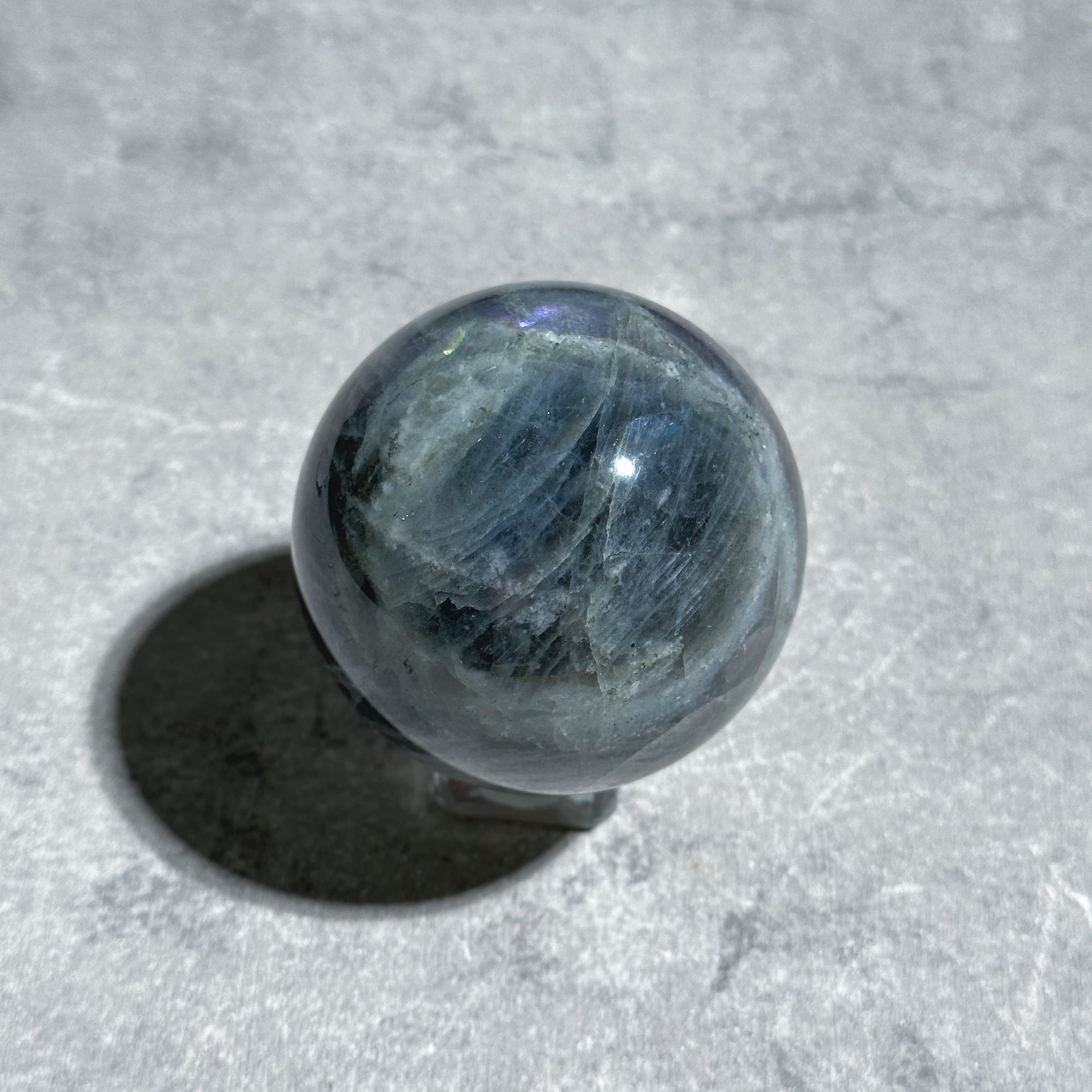 グレーのラブラドライト スフィア 12◇ Labradorite Sphere