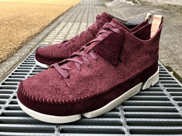 CLARKS ORIGINALS TRIGENIC FLEX (BURGUNDY SUEDE)