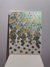 〈雫〉F6キャンバス—『生まれた喜び』