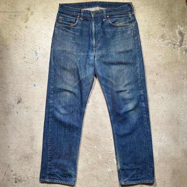 70's Levi's リーバイス 505 デニム 66前期 濃いめ スモールe バックポケットシングル 刻印5 42TALON サイド脇割り 実寸W35~36 USA製 希少 ヴィンテージ BA-2518 RM2937H