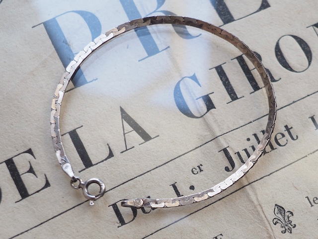 ITALY Vintgae 925 silver chain bracelet
