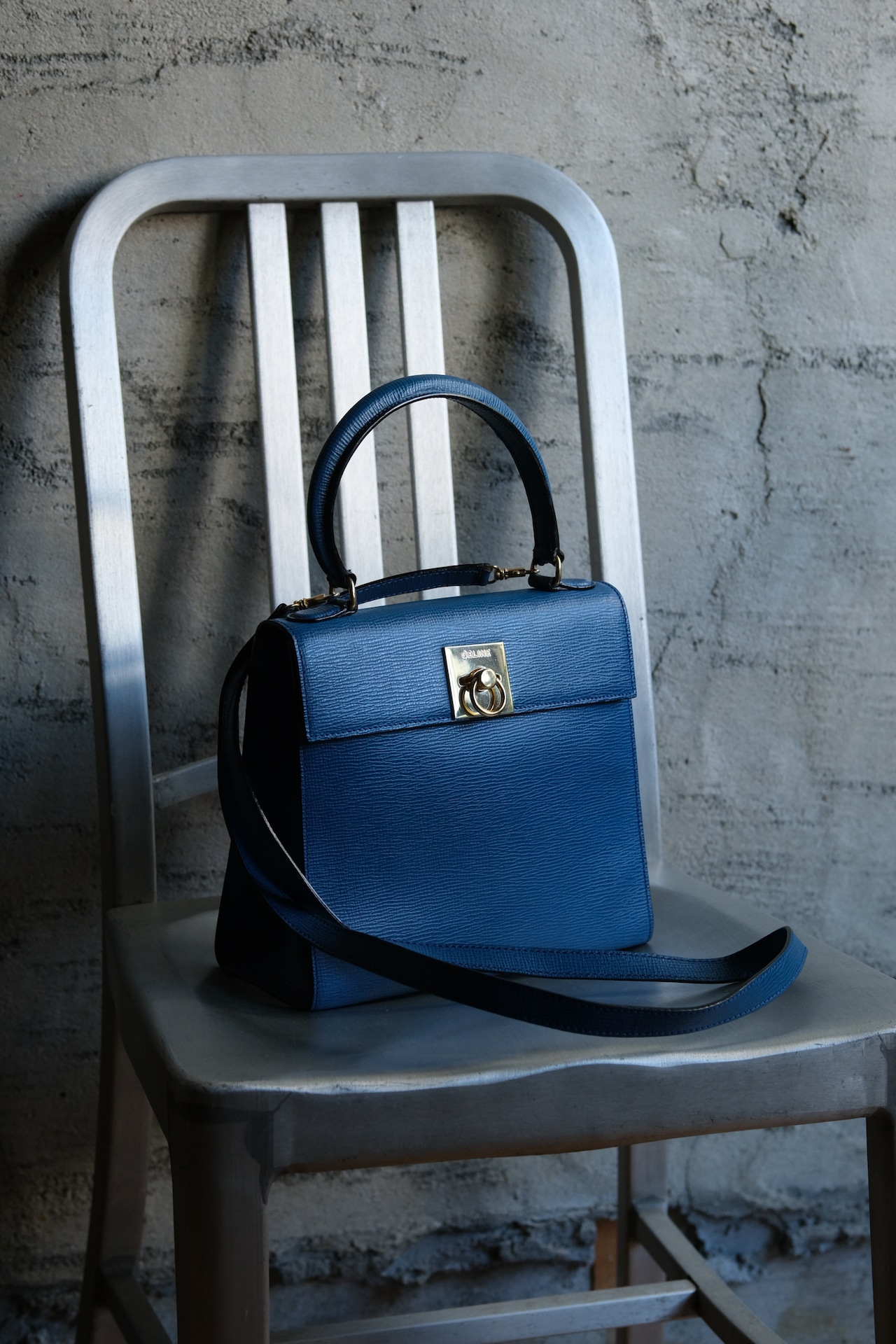 IORI/"CELINE" 2way shoulder hand bag/ Gancini clasp