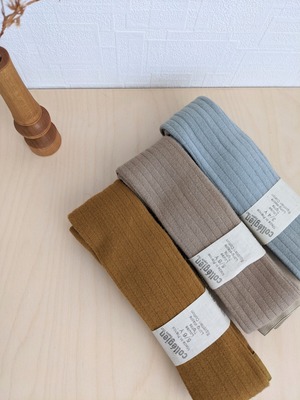 Petite Taupe 1a - Ribbed Tights "Louise" / Collégien