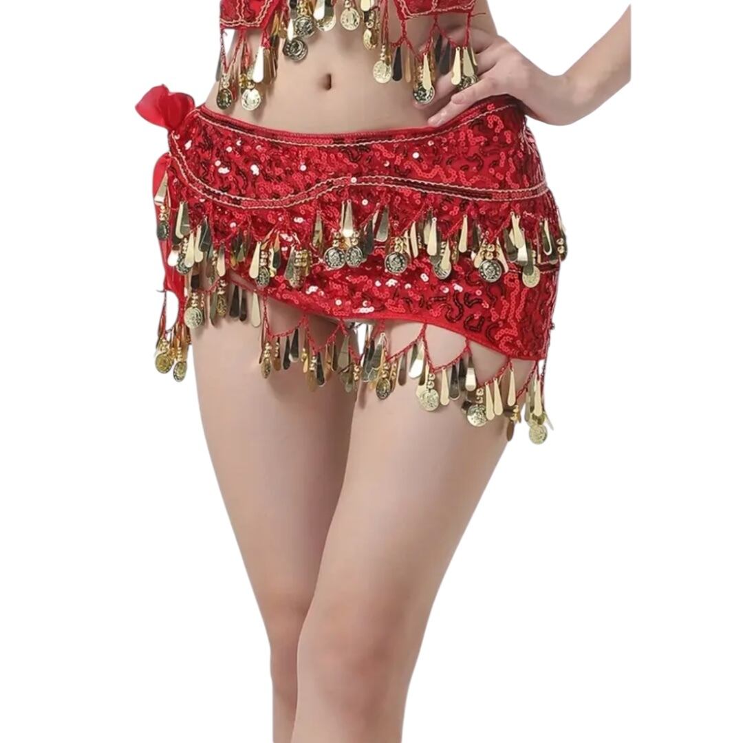 ヒップスカートヒップスカーフコイン スパンコール