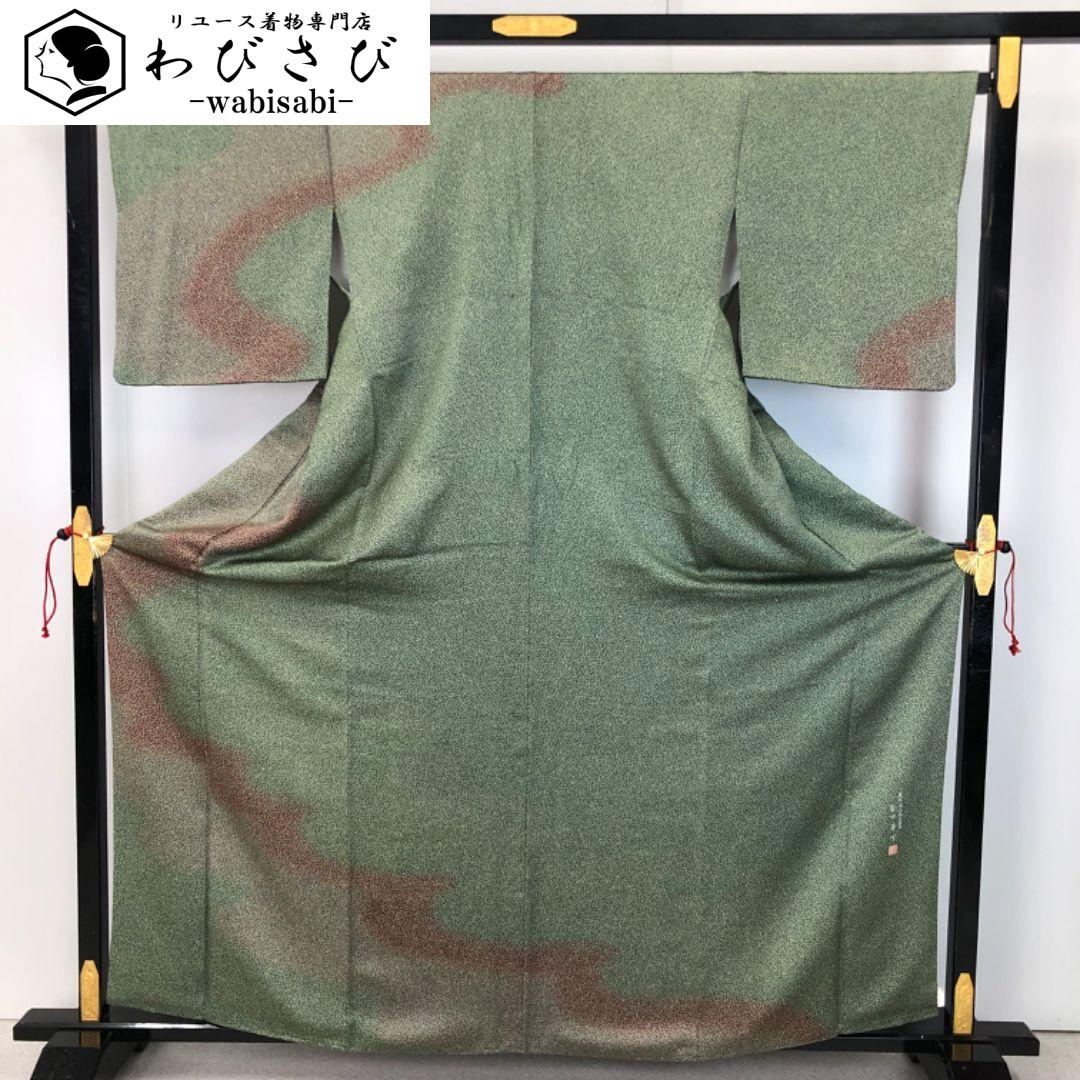 能役者模様訪問着【リサイクル】【中古】【着】 宗sou 着物,付下げ