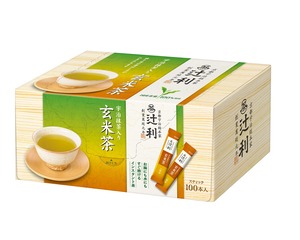 【数量限り】辻利 インスタント 宇治抹茶入り玄米茶 100P