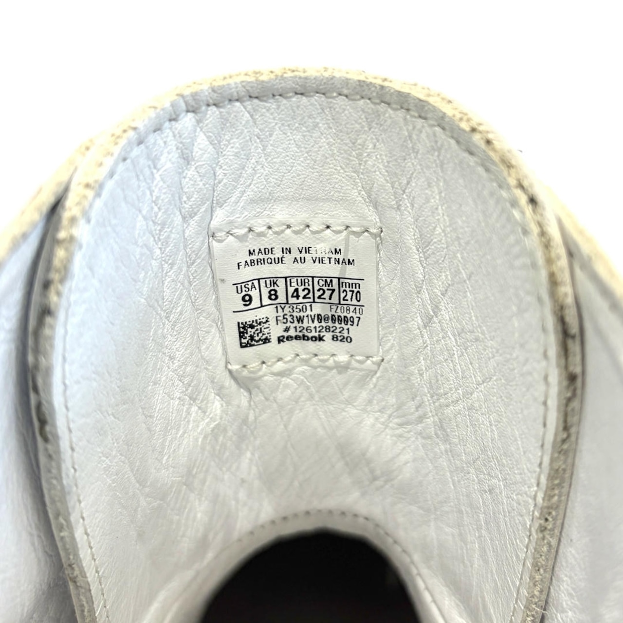 Maison Margiela メゾン マルジェラ Reebok リーボック Tabi Instapump Fury ハイカットスニーカー シューズ 27㎝　US9　UK8 ホワイト