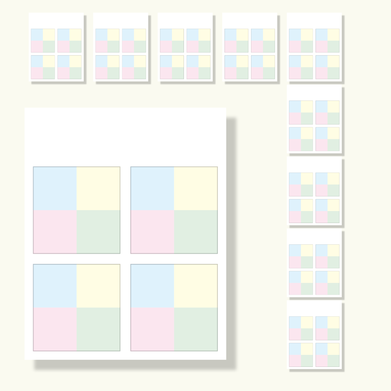 カラーマスフセン(×10)