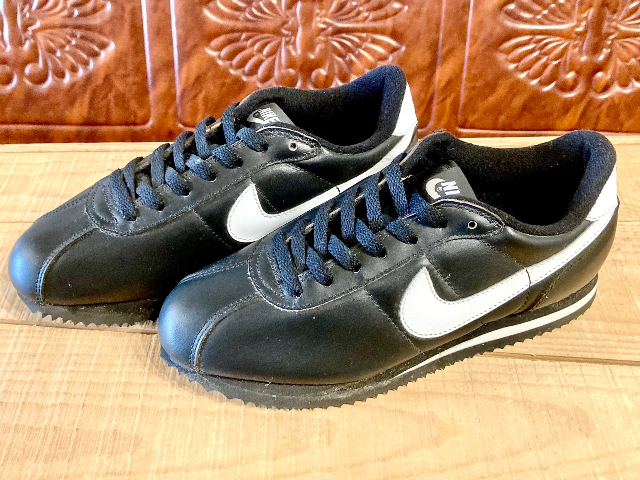 NIKE（ナイキ）LEATHER CORTEZ（レザー コルテッツ）7 25cm 黒/白 90s 218 | freestars powered by  BASE